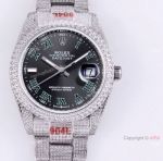 Clone Rolex Diamond Watches For Men High Quality Rolex Datejust 41 Dark Rhodium Oyster